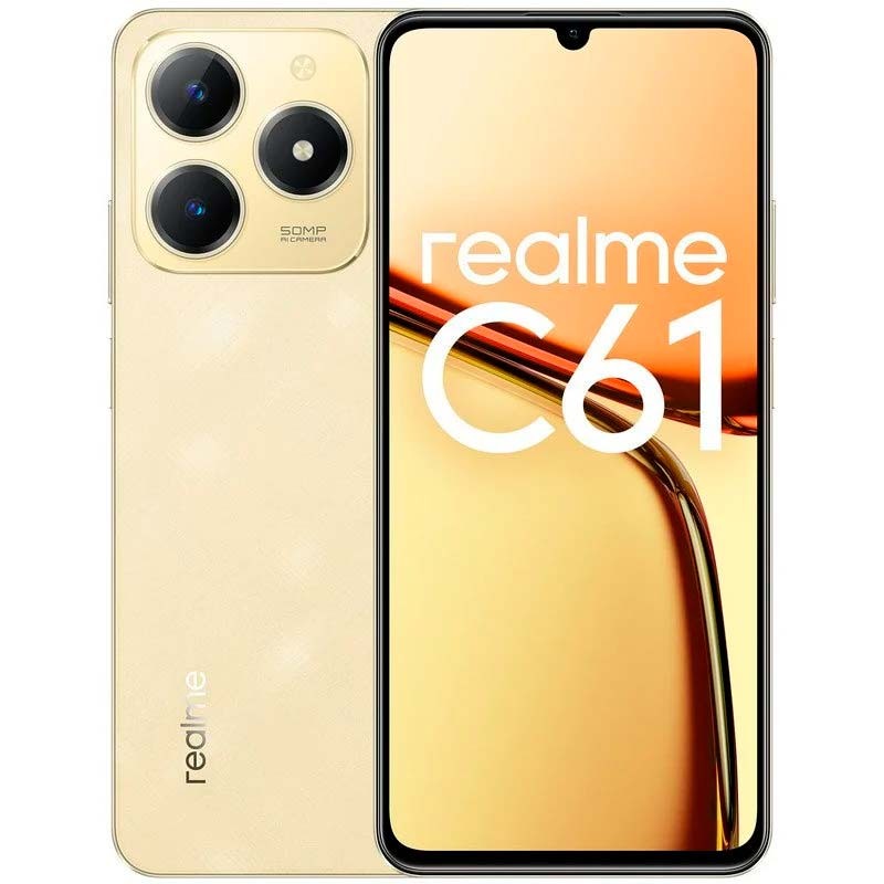 realme C61 スマートフォン本体 未開封5 セット Realme C61 (6/256GB, Sparkle Gold, Dual Sim, Special Import)