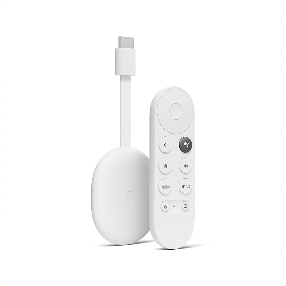 Google Chromecast 4K with Google TV (Pre-Owned, Snow, Special Import)